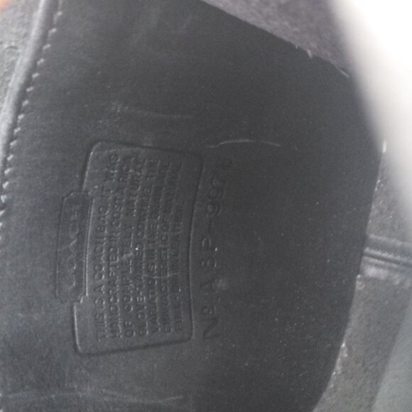 VTG COACH BLACK Side pack Turnlock Leather cross Body Phone Purse 9978 USA - Picture 8 of 11